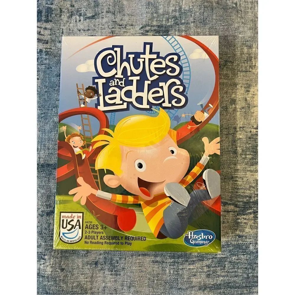 New! Hasbro Chutes and Ladders Game